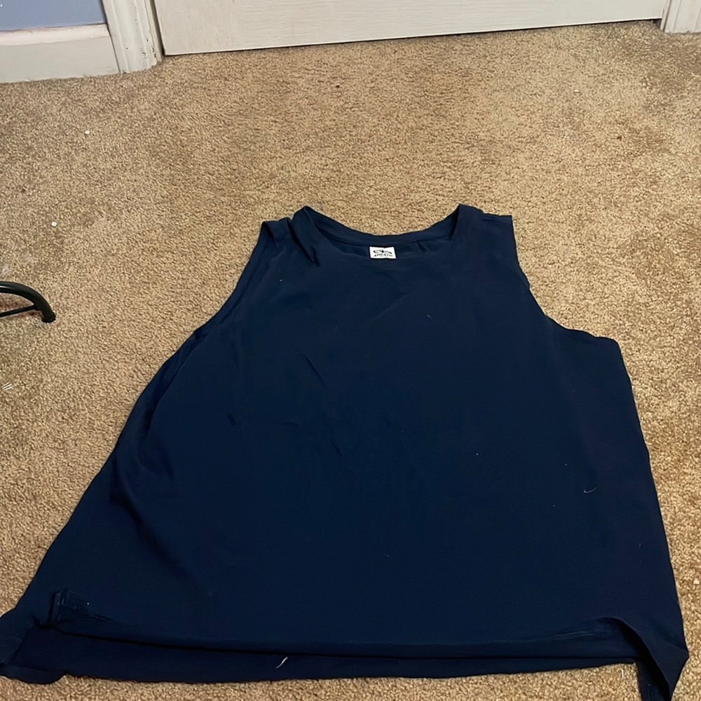 Navy Blue, athletic tank top